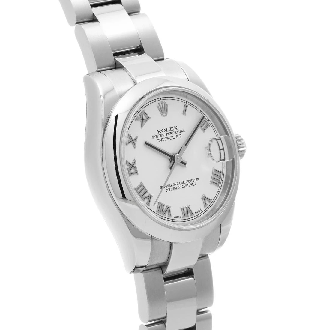 ROLEX DATEJUST WHITE WATCH - 3