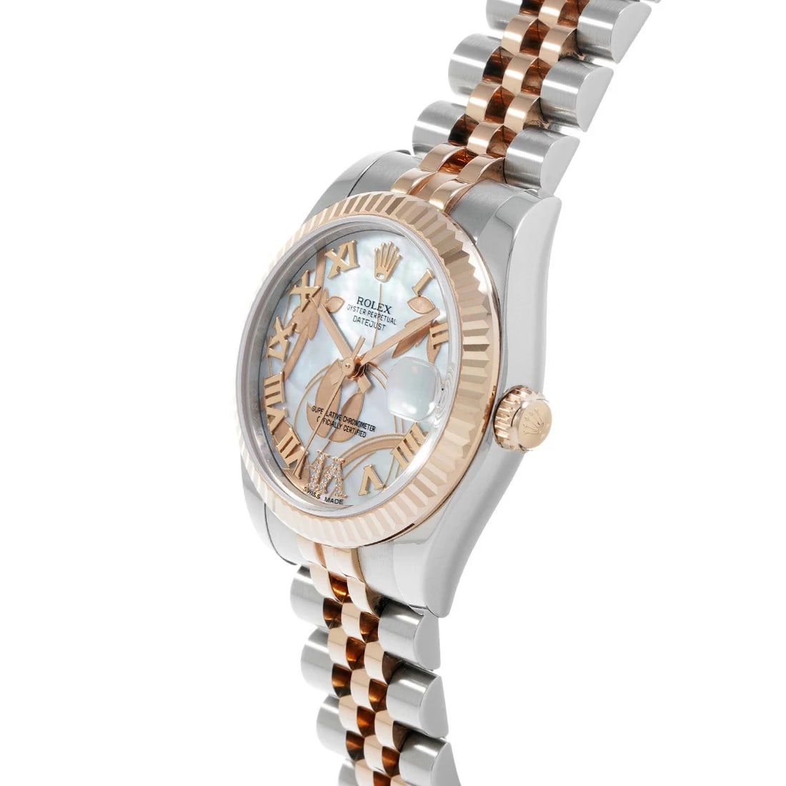 ROLEX DATEJUST WHITE WATCH - 2