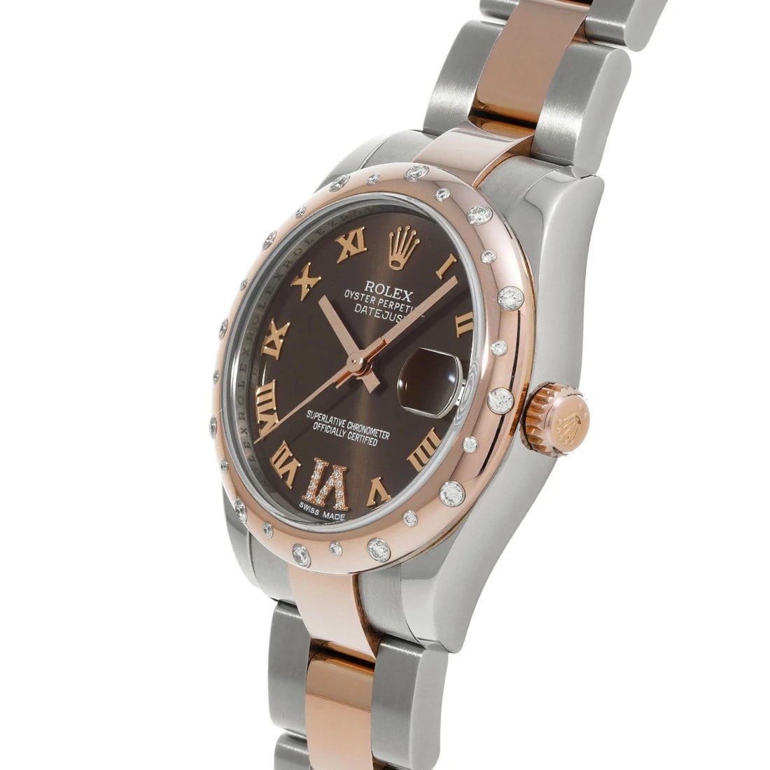 ROLEX DATEJUST BROWN WATCH - 2