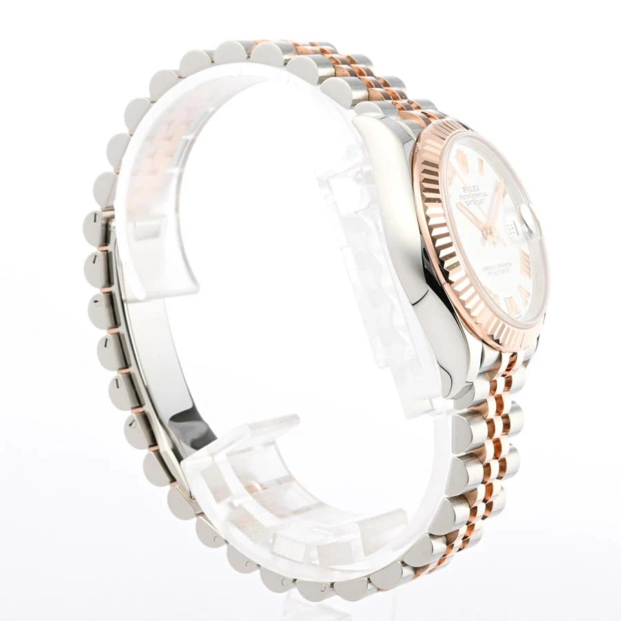 ROLEX DATEJUST WHITE WATCH - 3