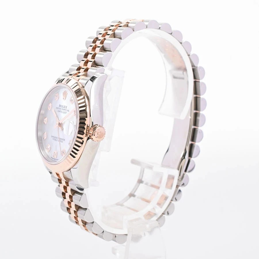 ROLEX DATEJUST WHITE WATCH - 2