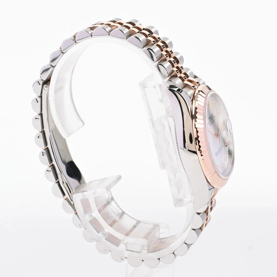 ROLEX DATEJUST WHITE WATCH - 3