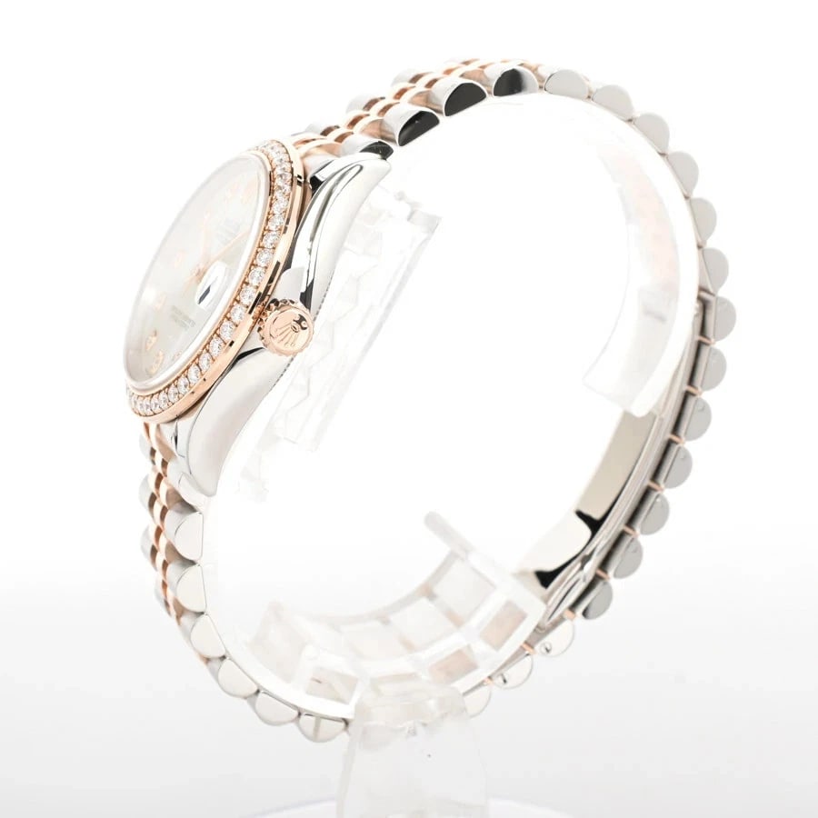 ROLEX DATEJUST WHITE WATCH - 2