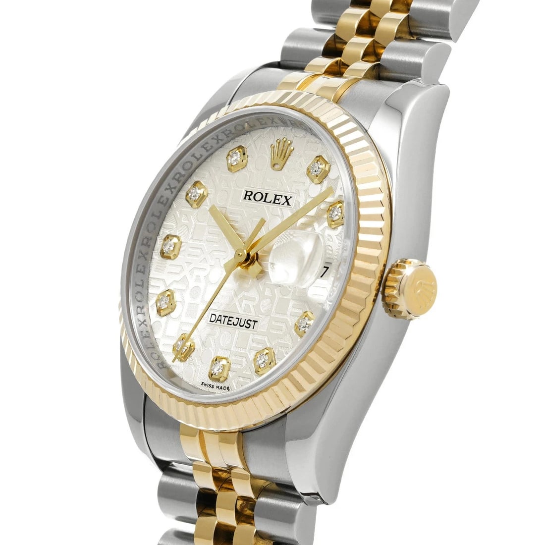 ROLEX DATEJUST SILVER WATCH - 2