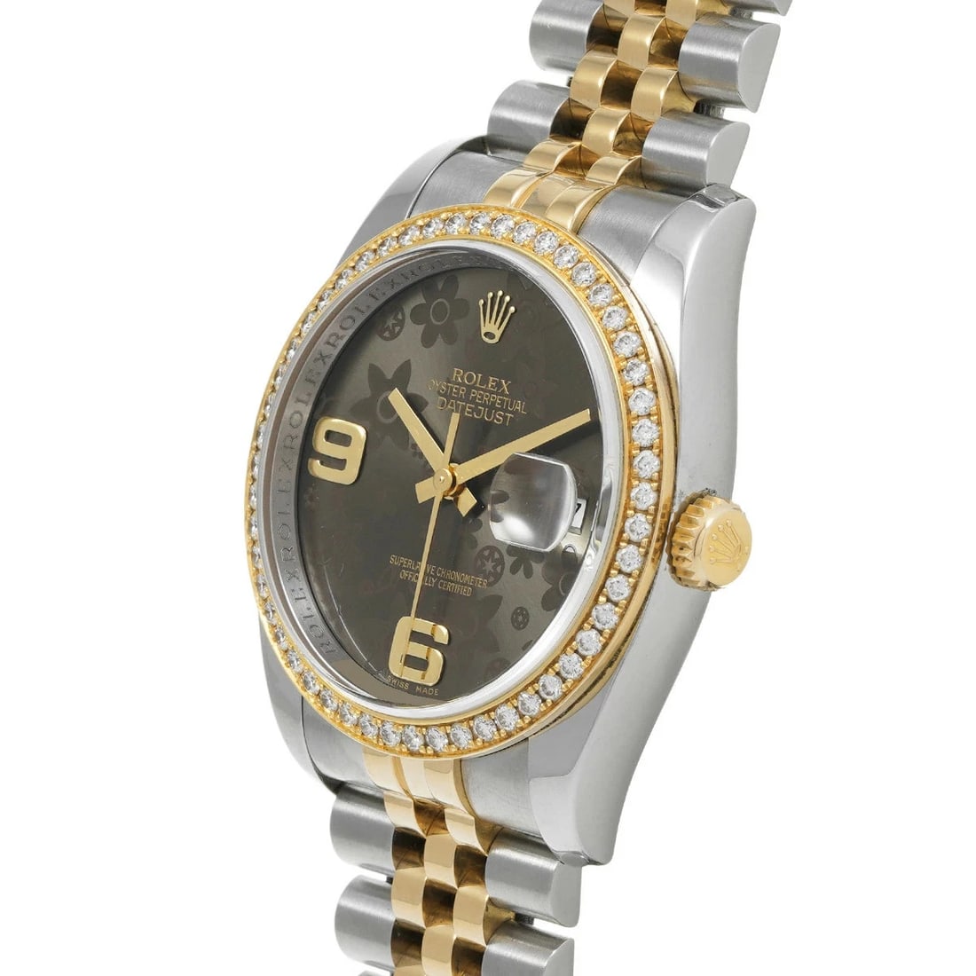 ROLEX DATEJUST BROWN WATCH - 2