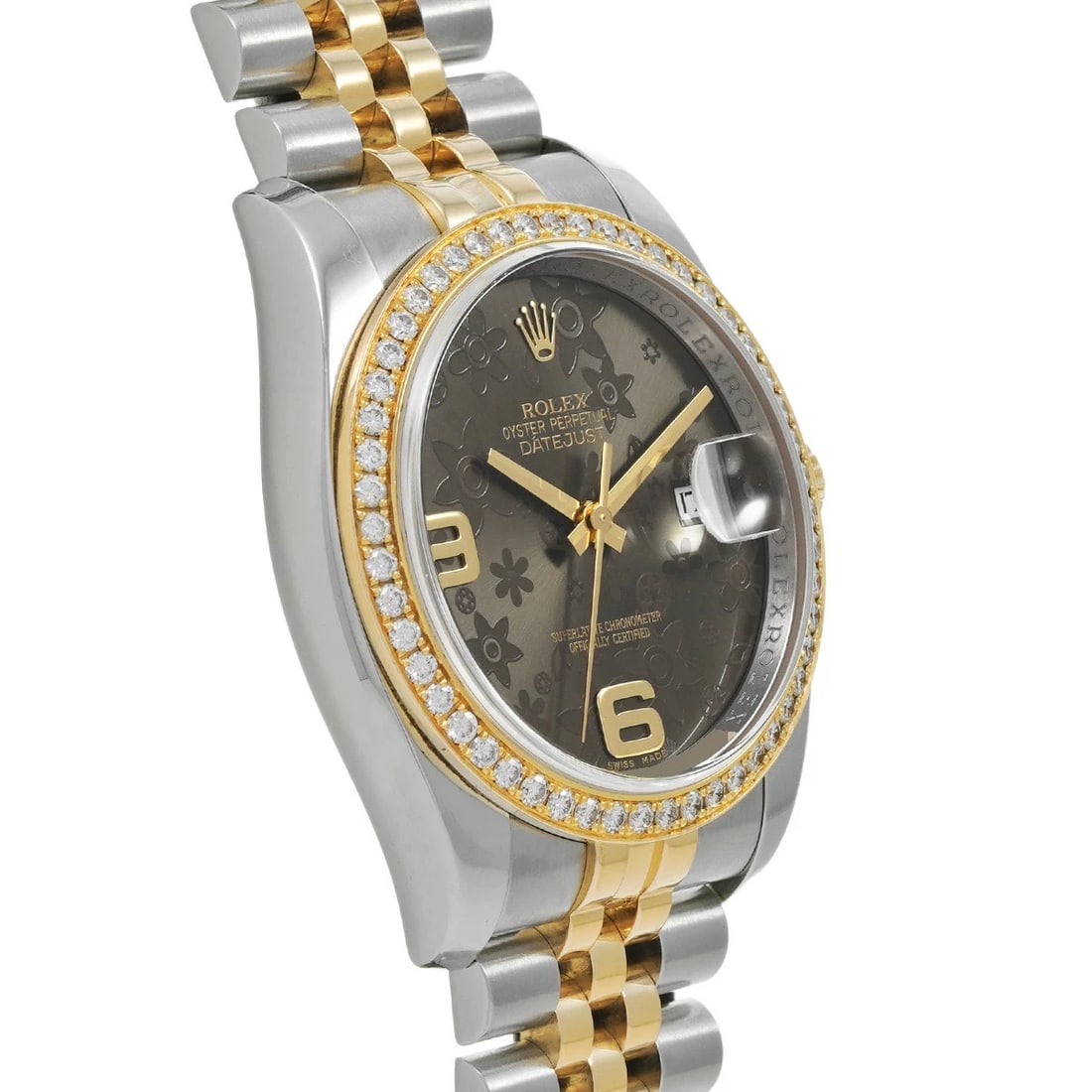 ROLEX DATEJUST BROWN WATCH - 3