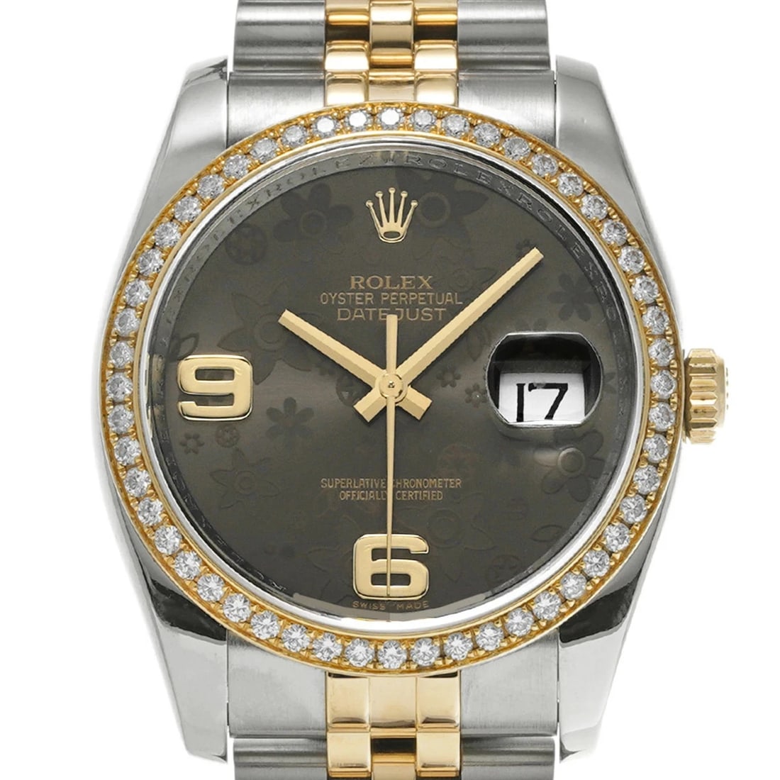 ROLEX DATEJUST BROWN WATCH - 4