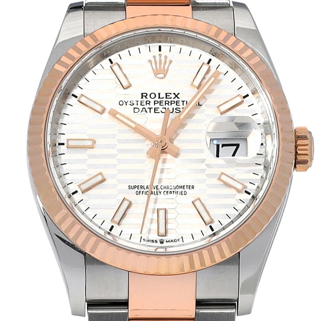 ROLEX DATEJUST SILVER WATCH - 5