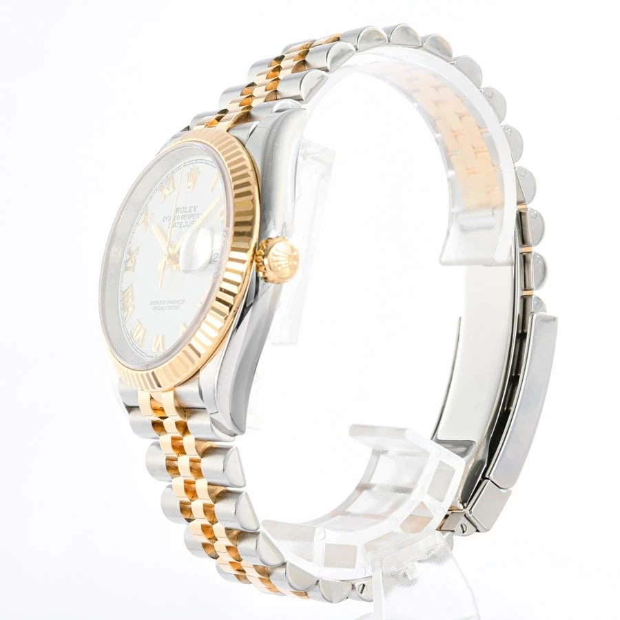 ROLEX DATEJUST WHITE WATCH - 2