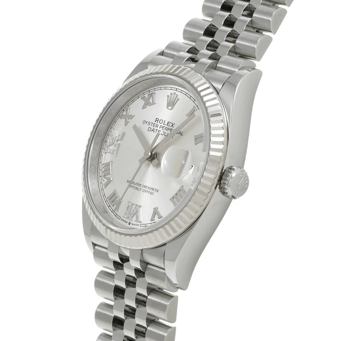 ROLEX DATEJUST SILVER WATCH - 2