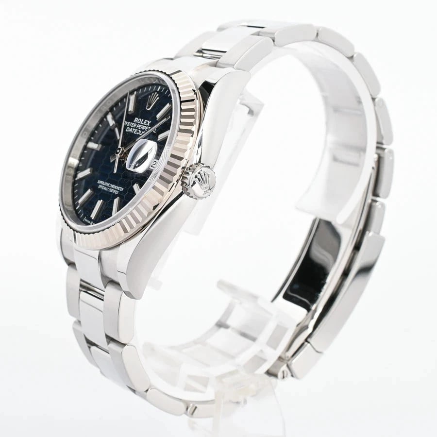 ROLEX DATEJUST BLUE WATCH - 2