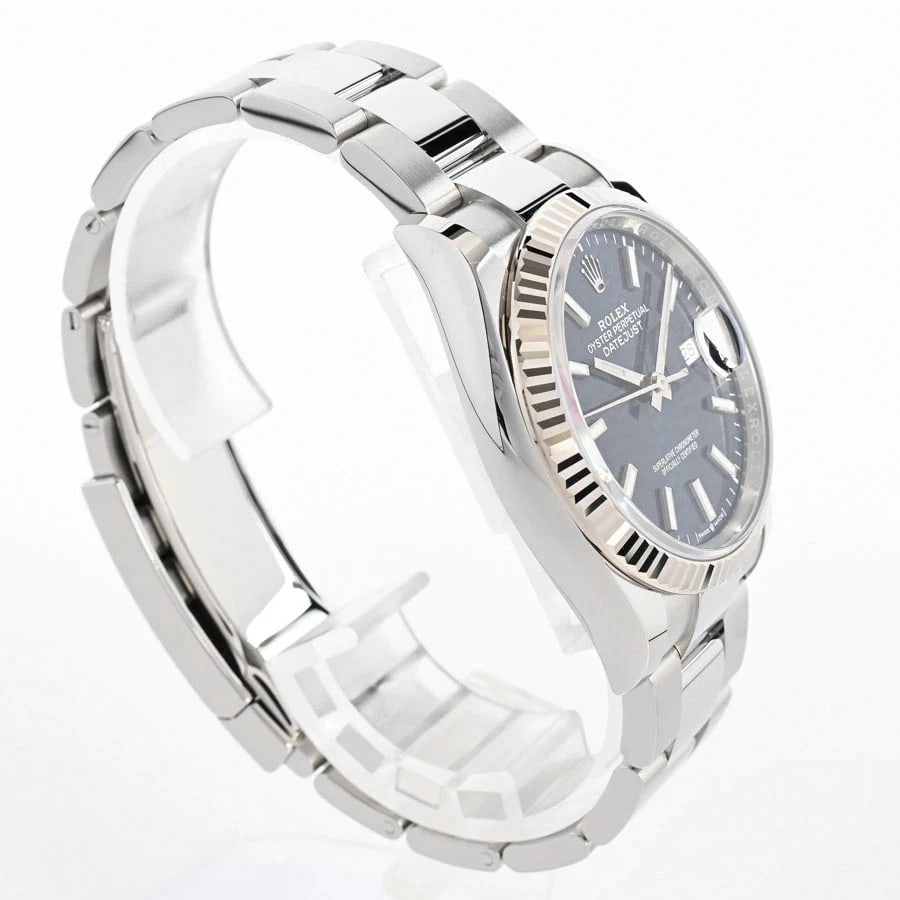 ROLEX DATEJUST BLUE WATCH - 3