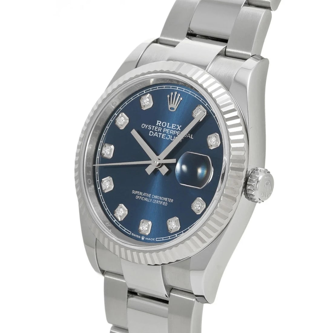 ROLEX DATEJUST BLUE WATCH - 2