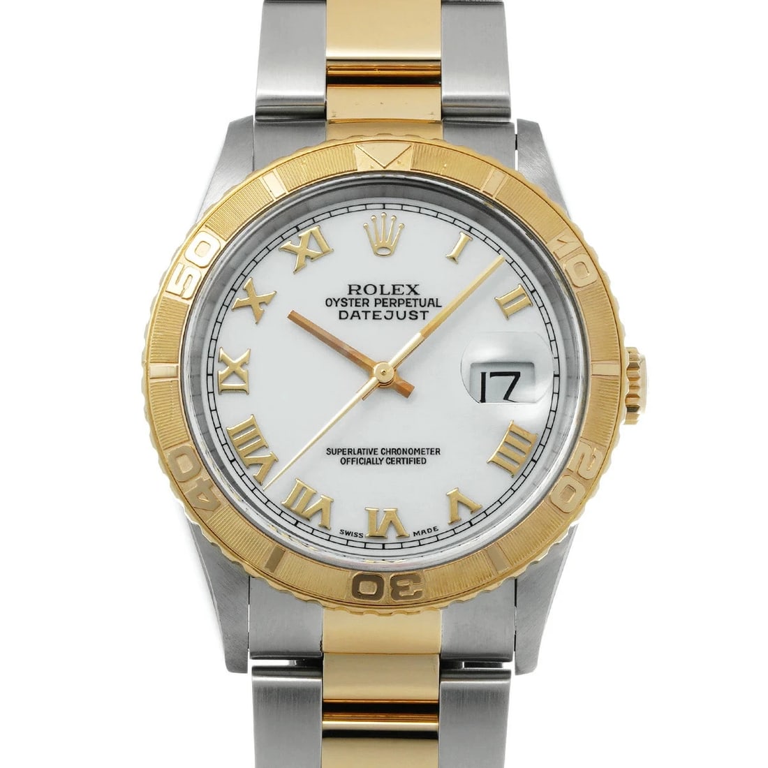 ROLEX DATEJUST WHITE WATCH (1 of 4)