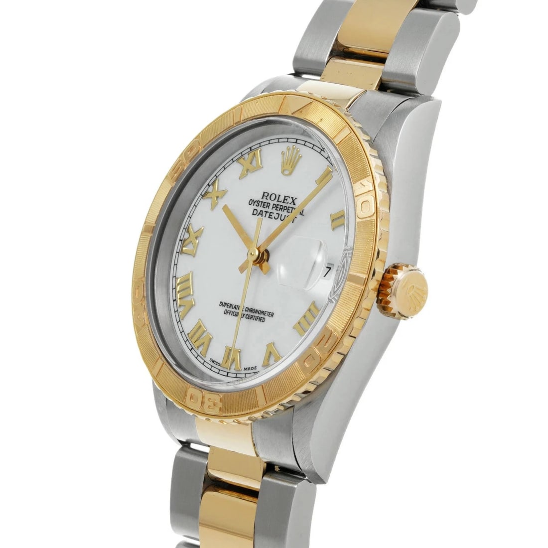 ROLEX DATEJUST WHITE WATCH - 2