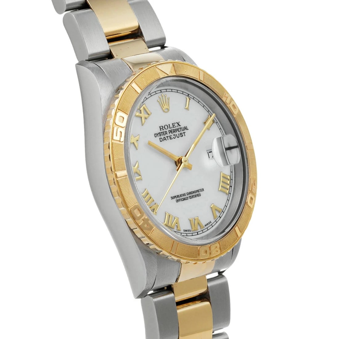 ROLEX DATEJUST WHITE WATCH - 3