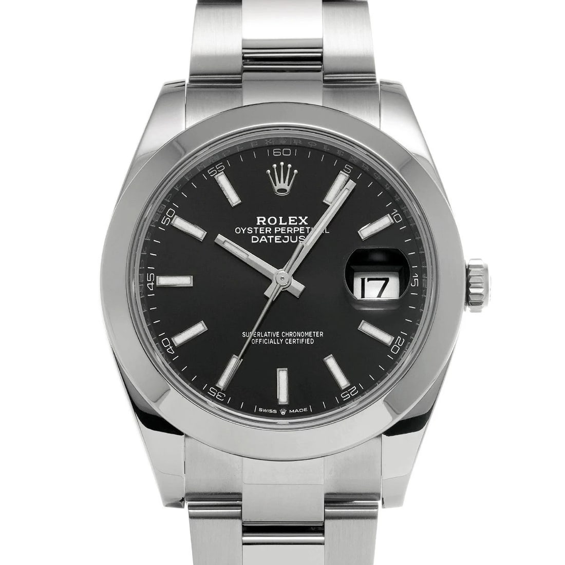 ROLEX DATEJUST BLACK WATCH: ROLEX Datejust Black Watch Brand: ROLEX Type: N/A Material: Band Material Stainless, Case Material Sapphire Crystal Color: Band Color Black Size: Band Size none, Case Size 41×41mm 