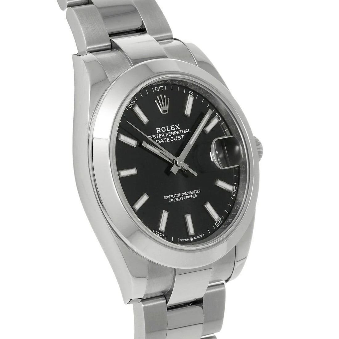 ROLEX DATEJUST BLACK WATCH - 3