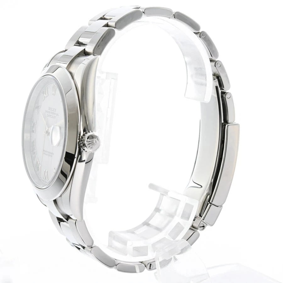 ROLEX DATEJUST WHITE WATCH - 2