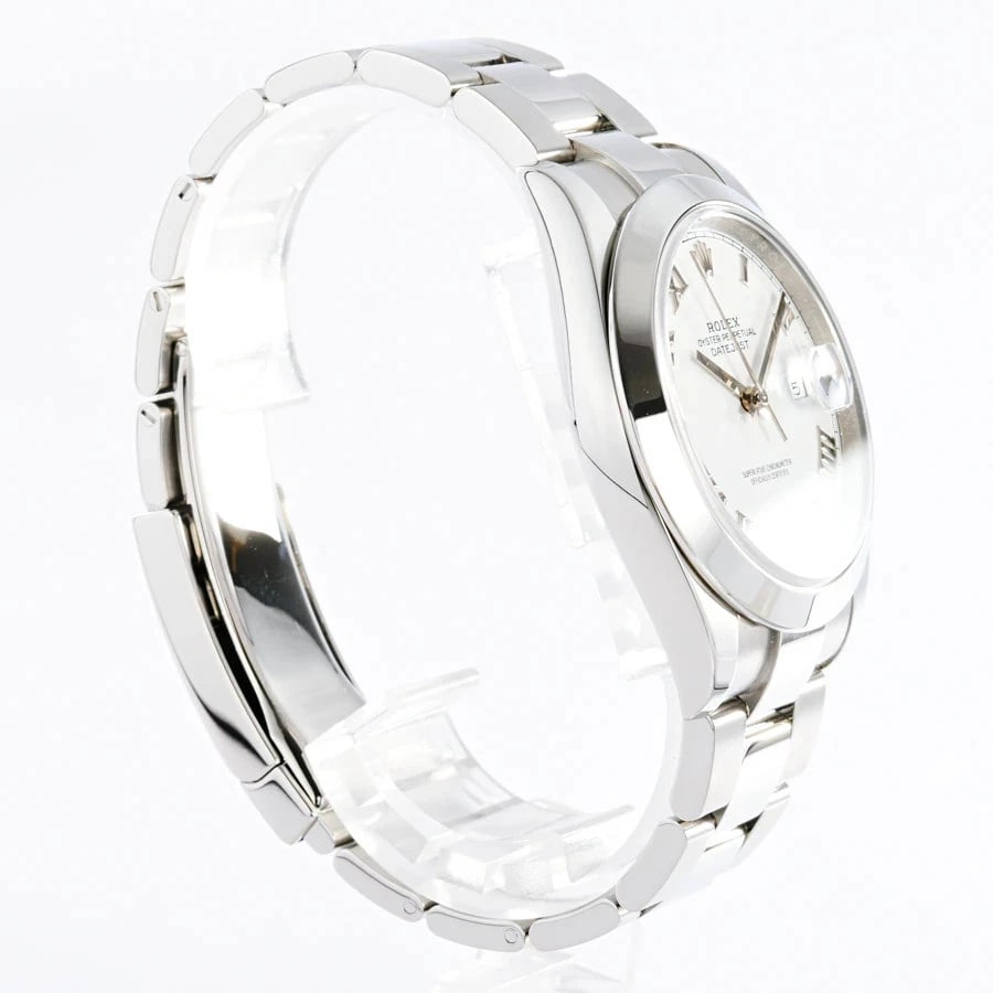 ROLEX DATEJUST WHITE WATCH - 3