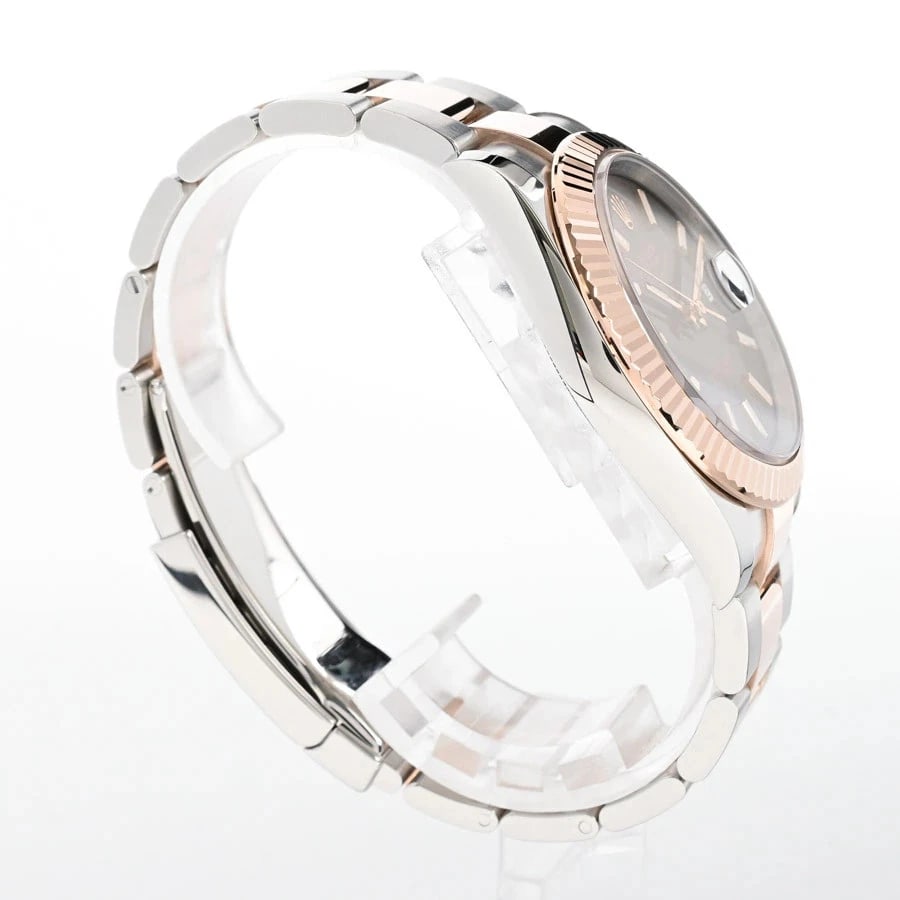 ROLEX DATEJUST BROWN WATCH - 3