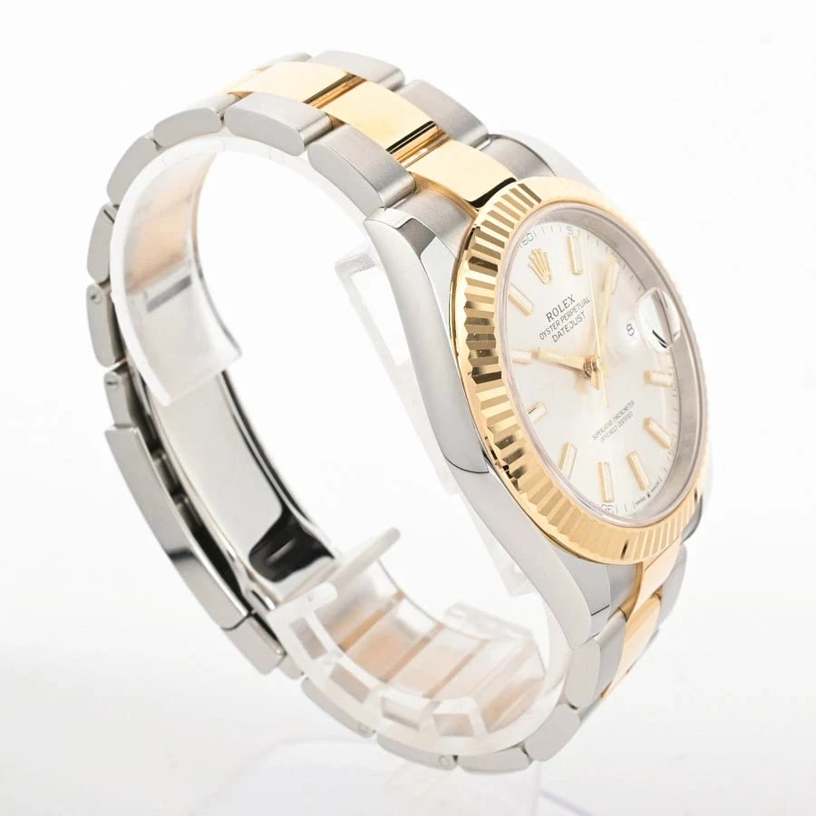 ROLEX DATEJUST SILVER WATCH - 3