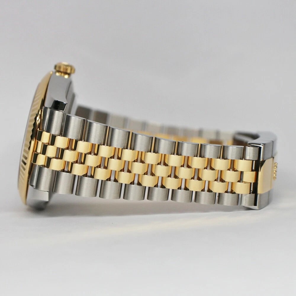 ROLEX DATEJUST BLACK WATCH - 4