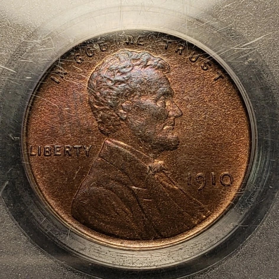 1910 1C LINCOLN WHEAT CENT MATTE PROOF (1 of 3)