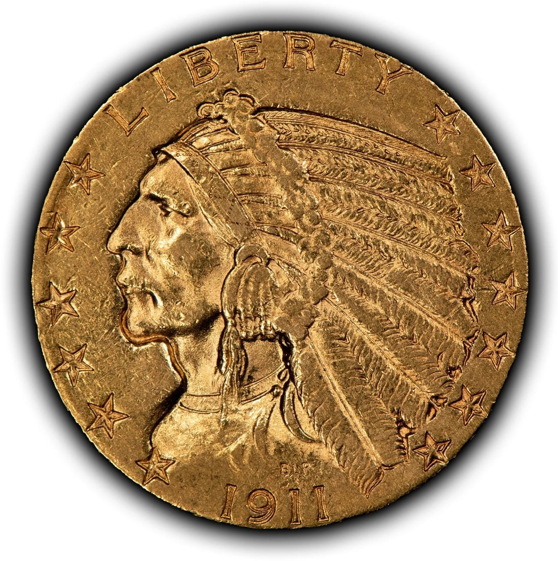 1911 G$5 INDIAN HEAD GOLD HALF EAGLE: 1911 G$5 Indian Head Gold Half Eagle Brand/Mint: U.S. Mint Year: 1911 Fineness: 0.9 Composition: Gold Coin: US Pre-1933 Gold Bullion Denomination: $5 Country of Origin: United States 