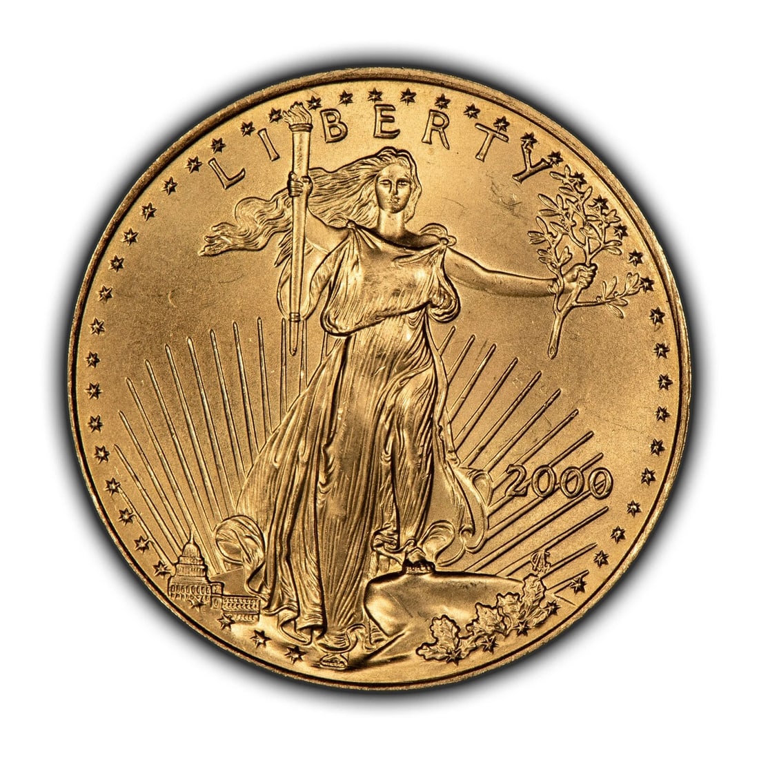 2000 G$25 1/2 OZ GOLD AMERICAN EAGLE (1 of 2)