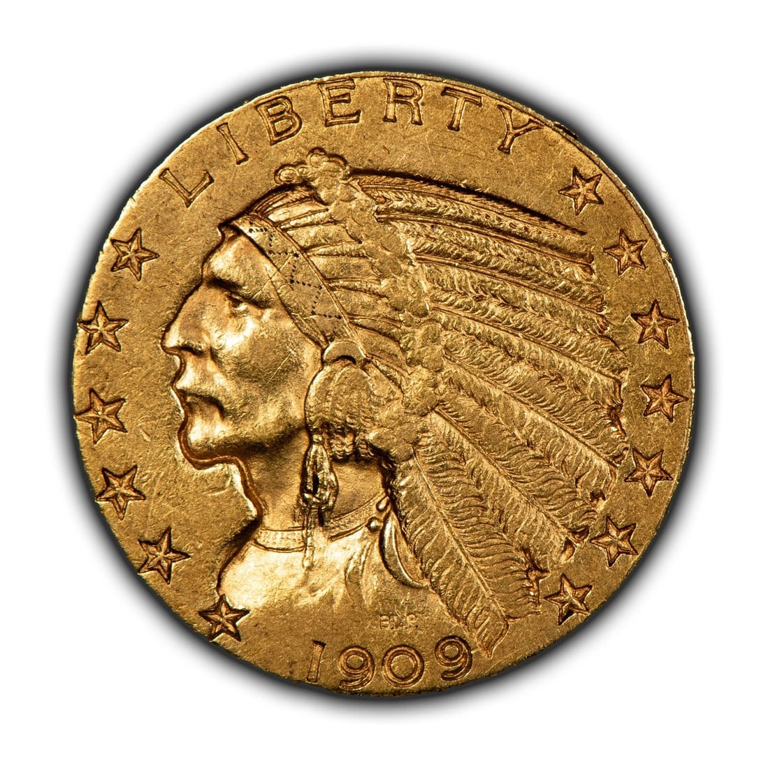 1909 G$5 INDIAN HEAD GOLD HALF EAGLE (1 of 2)