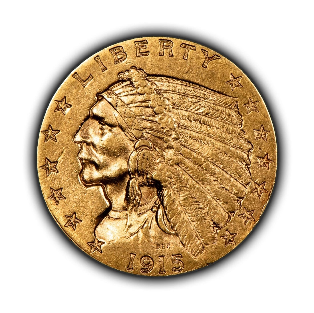 1915 $2.50 INDIAN GOLD QUARTER EAGLE (1 of 2)