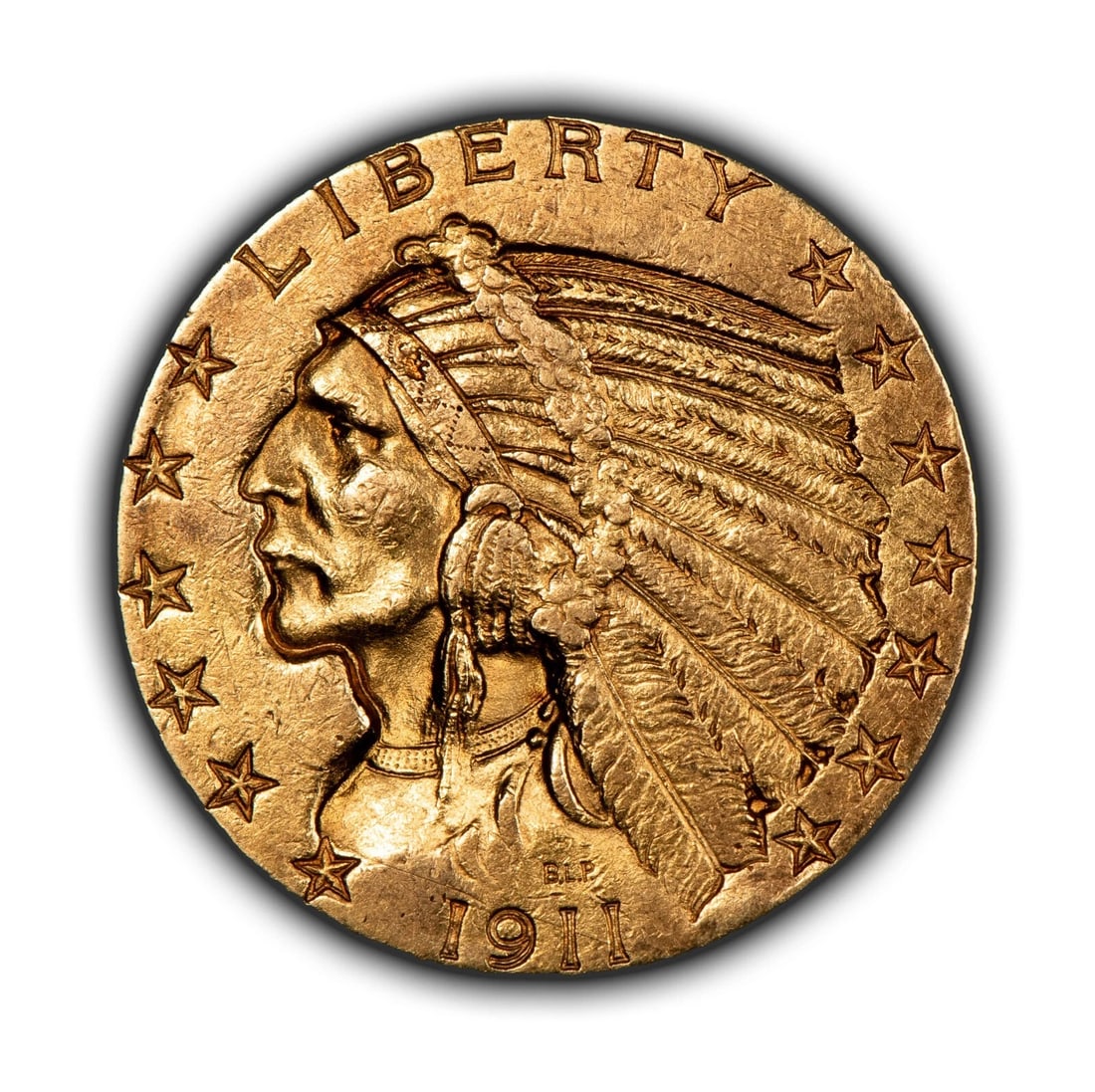 1911 G$5 INDIAN HEAD GOLD HALF EAGLE (1 of 2)
