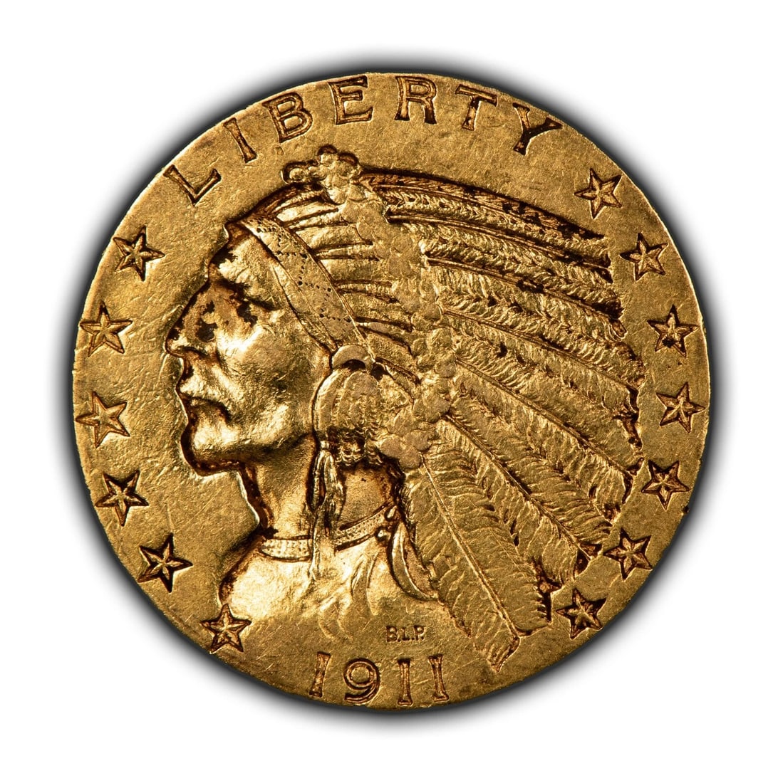 1911 G$5 INDIAN HEAD GOLD HALF EAGLE (1 of 2)