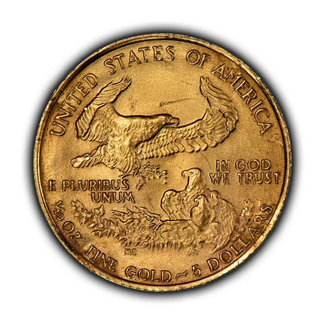 1987 G$5 1/10 OZ GOLD AMERICAN EAGLE (1 of 2)
