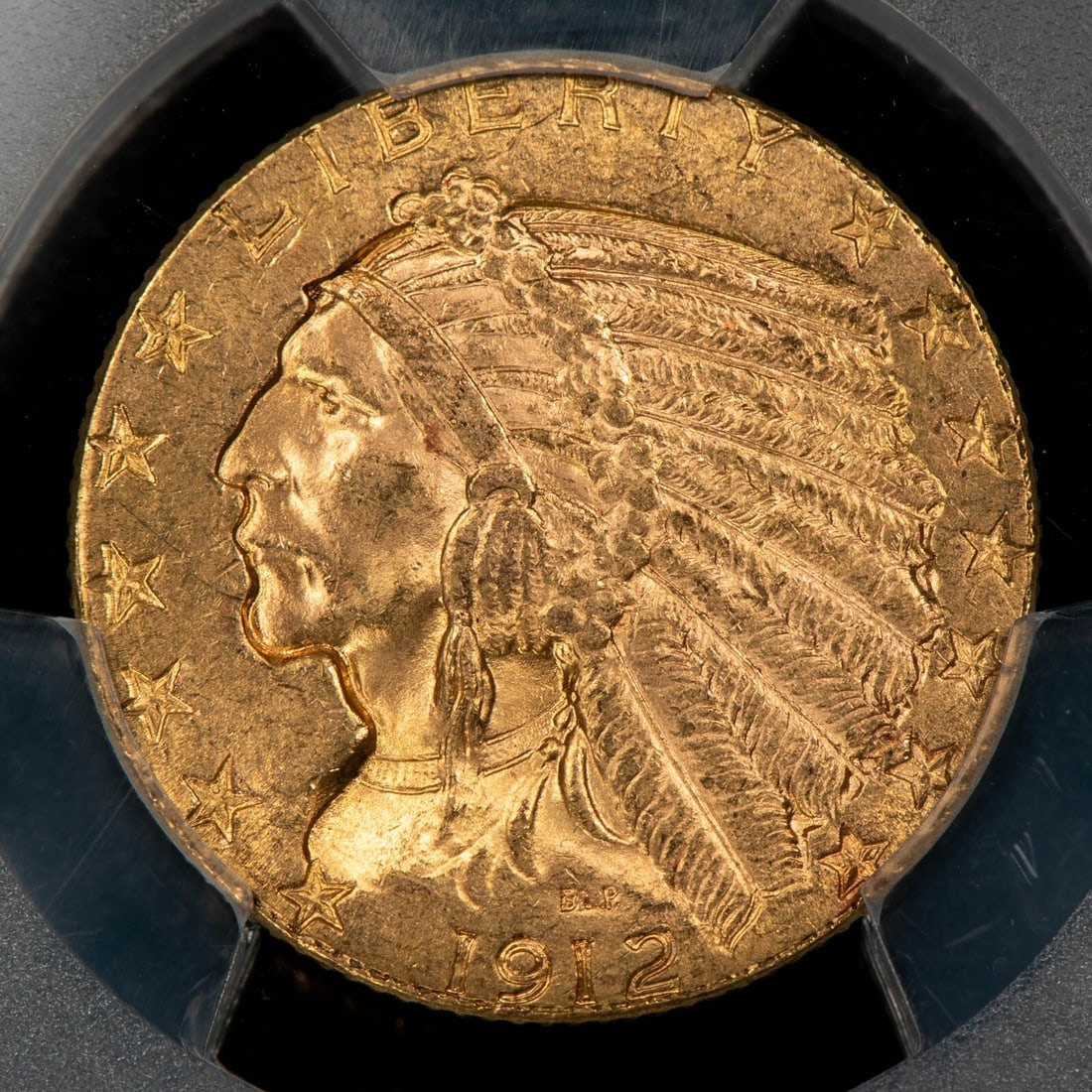 1912 G$5 INDIAN HEAD GOLD HALF EAGLE: 1912 G$5 Indian Head Gold Half Eagle Brand/Mint: U.S. Mint Year: 1912 Fineness: 0.9 Composition: Gold Coin: None Denomination: $5 Country of Origin: United States Accessories: No