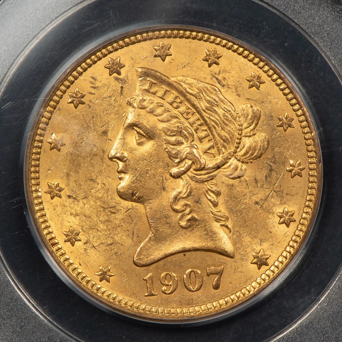 1907 G$10 LIBERTY HEAD GOLD EAGLE (1 of 6)