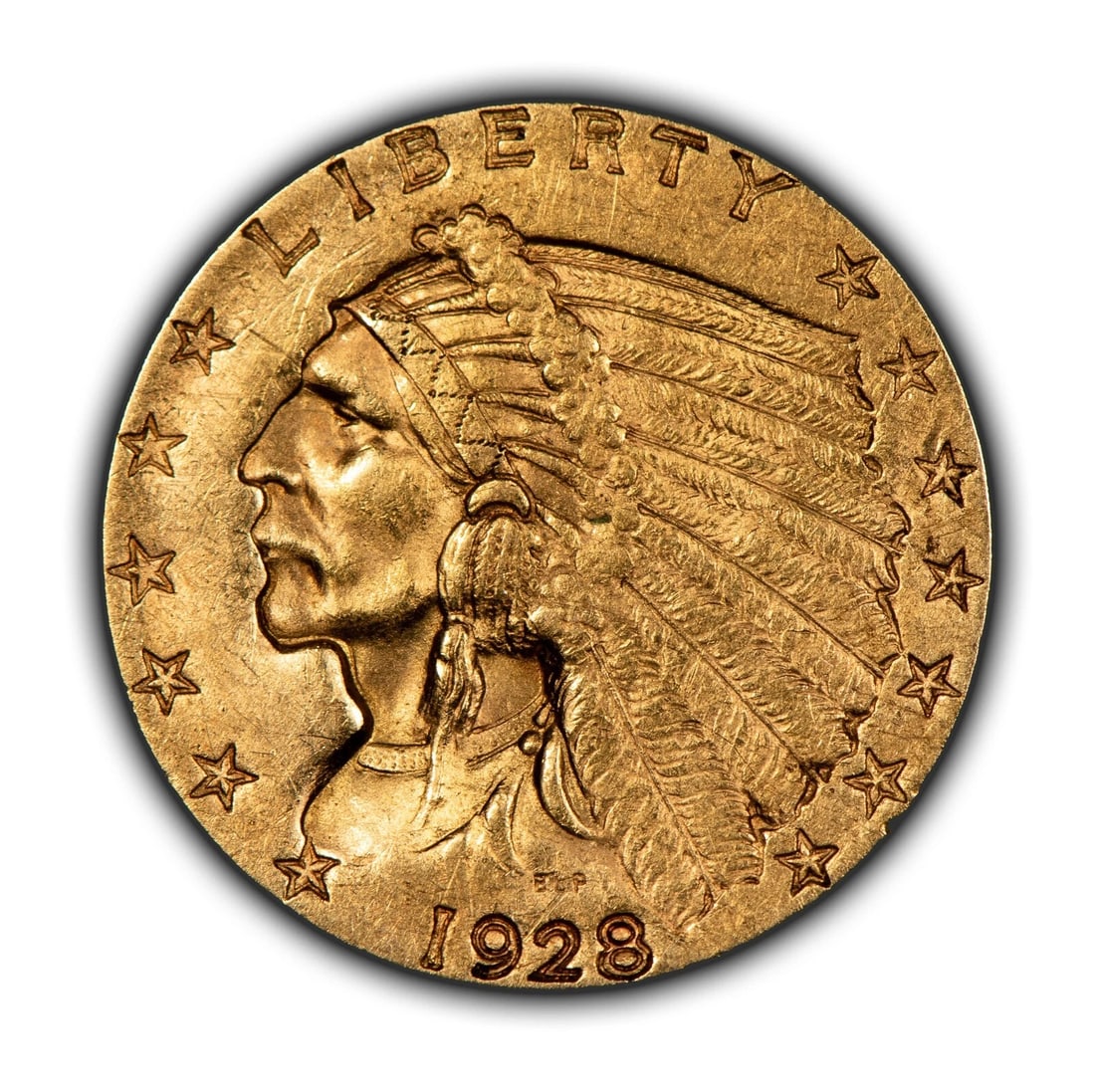 1928 G$2.50 INDIAN HEAD GOLD QUARTER EAGLE (1 of 2)