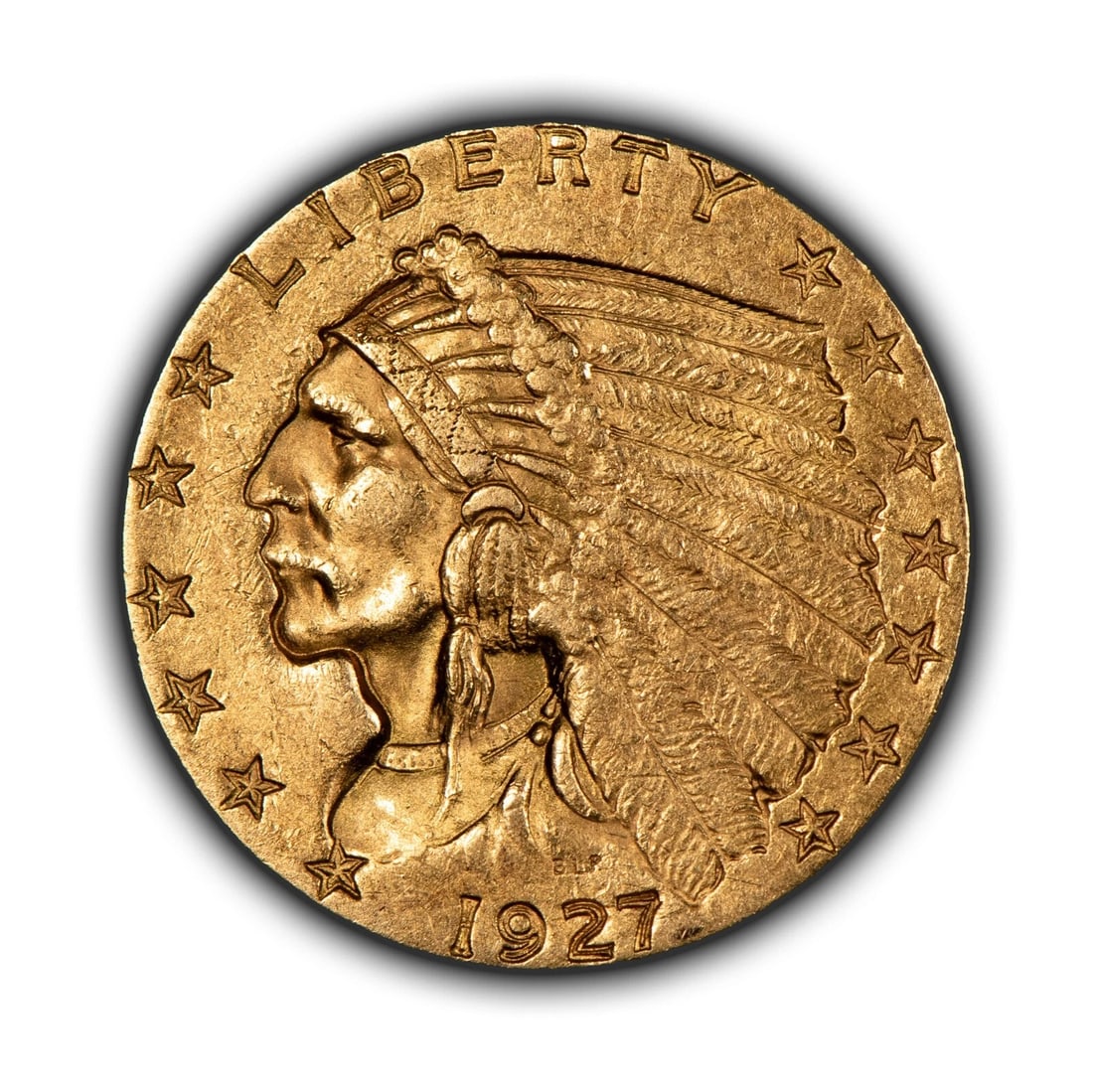 1927 G$2.50 INDIAN HEAD GOLD QUARTER EAGLE (1 of 4)