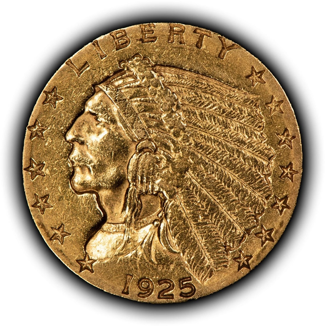 1925 G$2.50 INDIAN HEAD GOLD QUARTER EAGLE (1 of 2)
