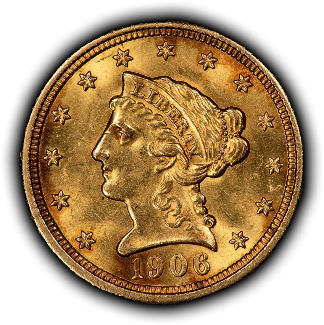 1906 G$2.50 LIBERTY HEAD GOLD QUARTER EAGLE (1 of 2)