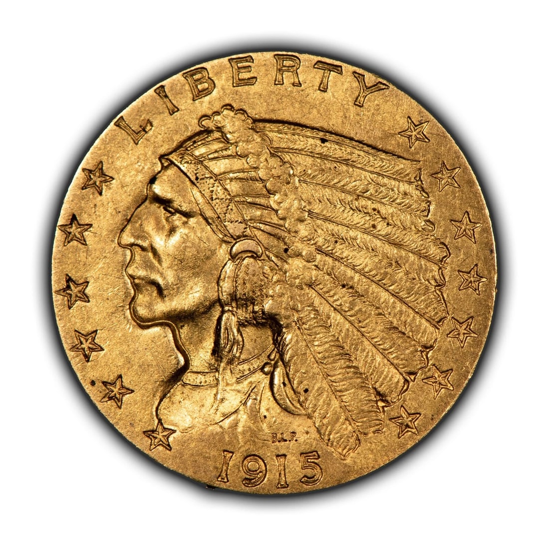 1915 G$2.50 INDIAN HEAD GOLD QUARTER EAGLE (1 of 2)