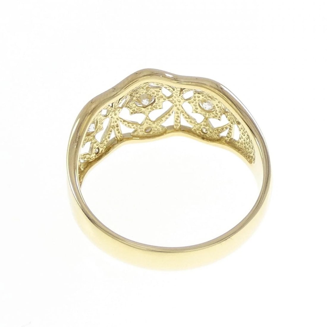 K18YG DIAMOND RING - 3