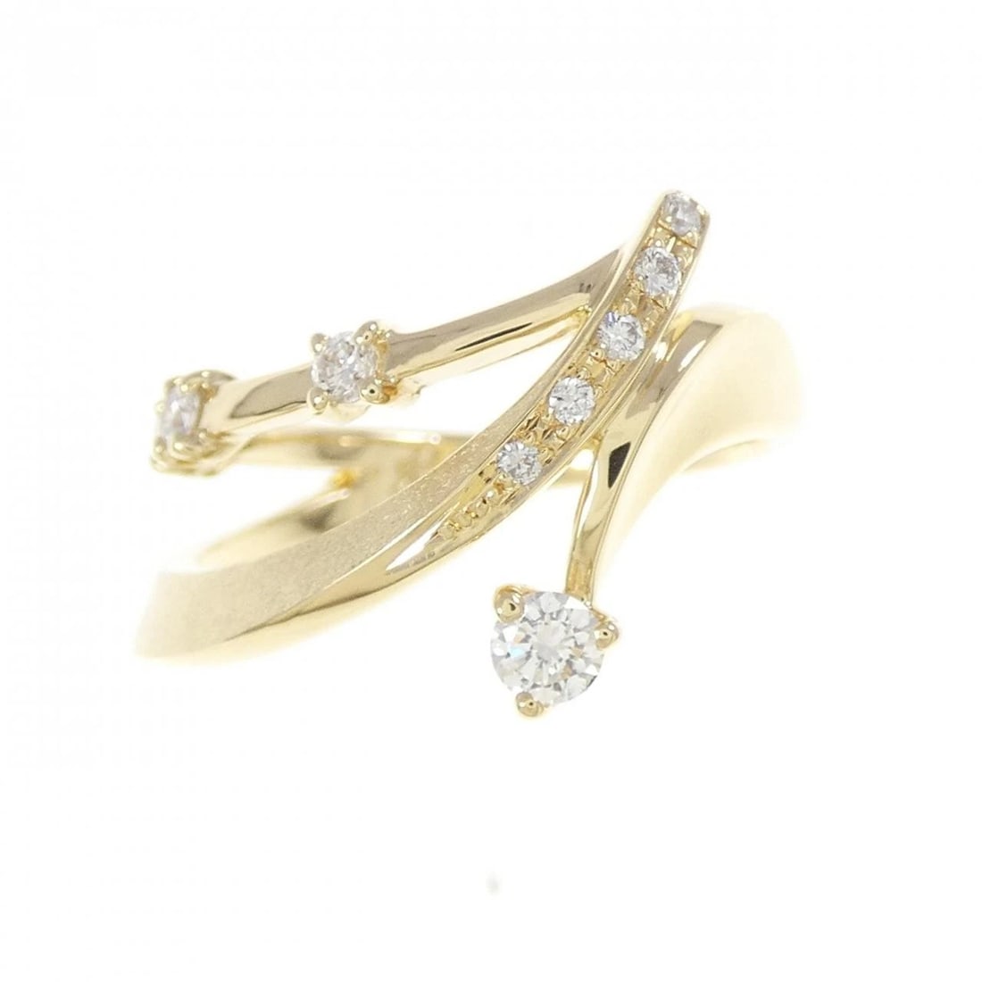 K18YG DIAMOND RING - 2