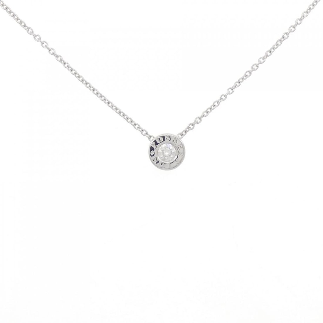 PIAGET POSESHON NECKLACE: Piaget Poseshon Necklace Brand: PIAGET Type: Necklace Material: 750 White Gold, Main Stone/Creation Natural Color: White Gold Size: ActualSize Diameter: 7.0mm Chain Max. W: 1.2mm Accessories: