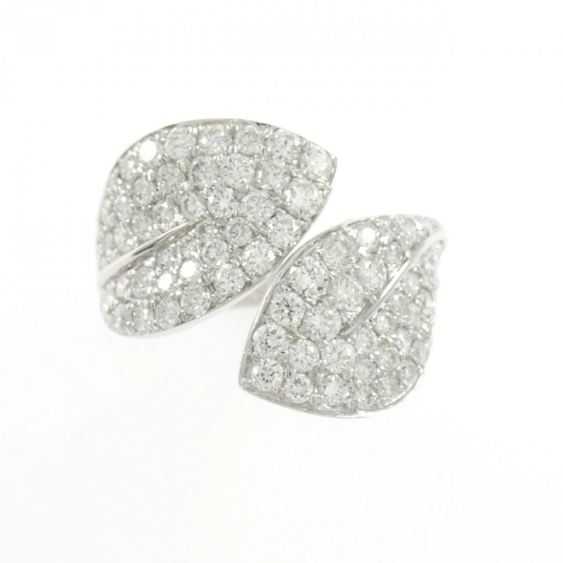750WG LEAF DIAMOND RING - 2