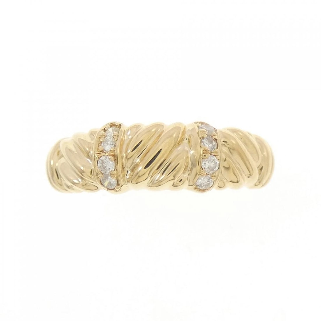 K18YG DIAMOND RING - 2