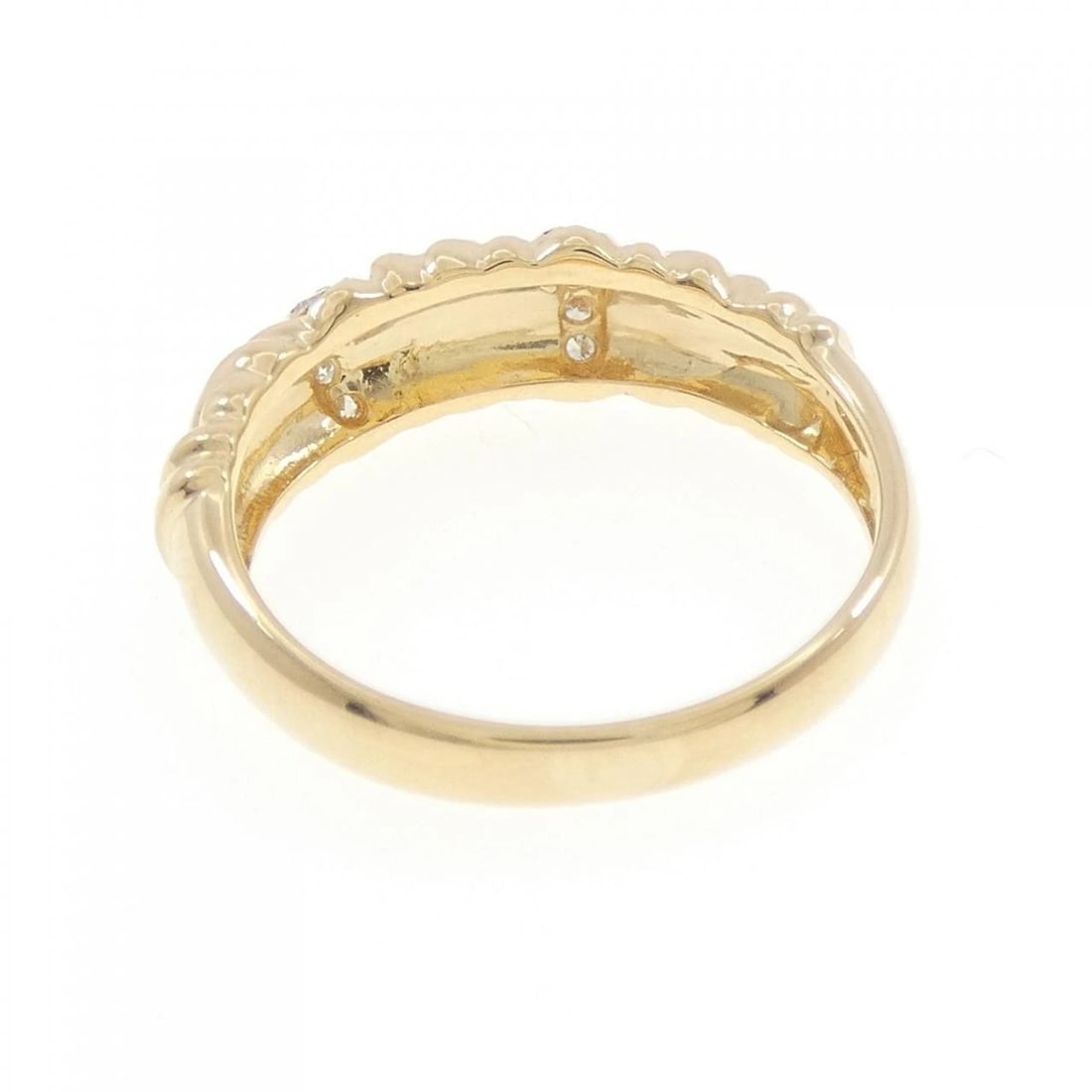 K18YG DIAMOND RING - 3