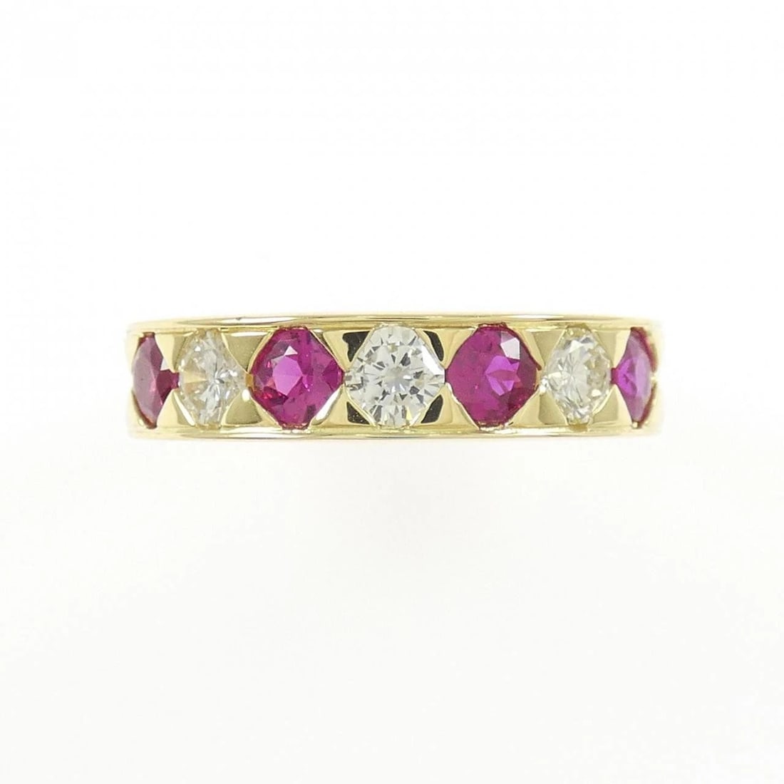 K18YG RUBY RING - 2