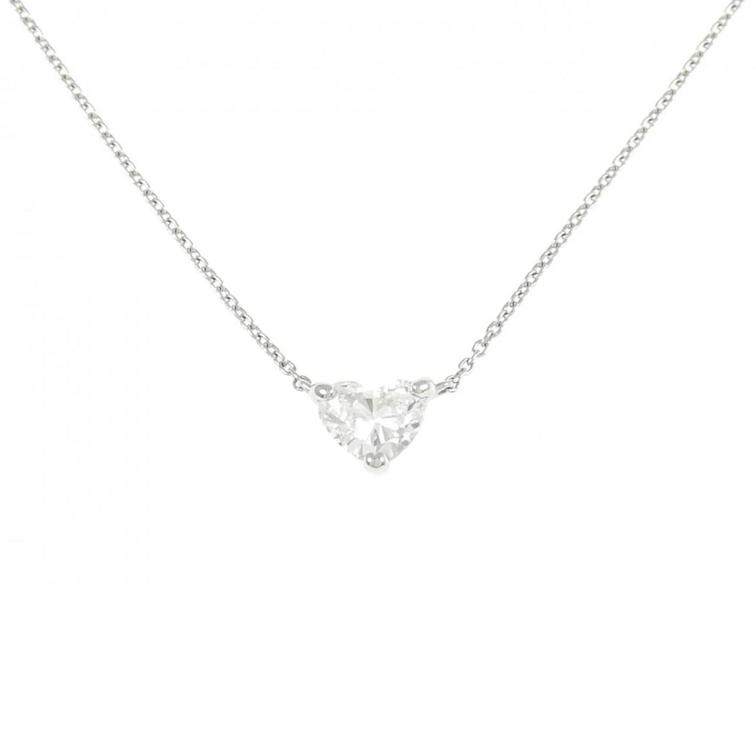 PT900 PT850 DIAMOND NECKLACE: PT900 PT850 Diamond Necklace Brand: Unbranded Type: Necklace Material: Platinum 900 Platinum Platinum 850, Main Stone/Creation Natural Color: White Gold Size: 44cmActualSize Pendant top H x W: